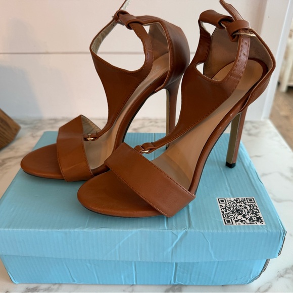 Elegant Brown High Heels JOY - Picture 1 of 7
